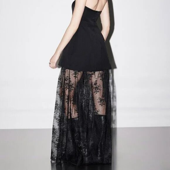 NWT Lace skirt maxi tube dress Made in Italy - Picture 5 of 5